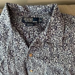 Men’s Polo Ralph Lauren Caldwell Shirt XL Blue Floral